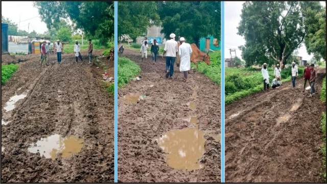 Very deplorable condition of road in KP village 2