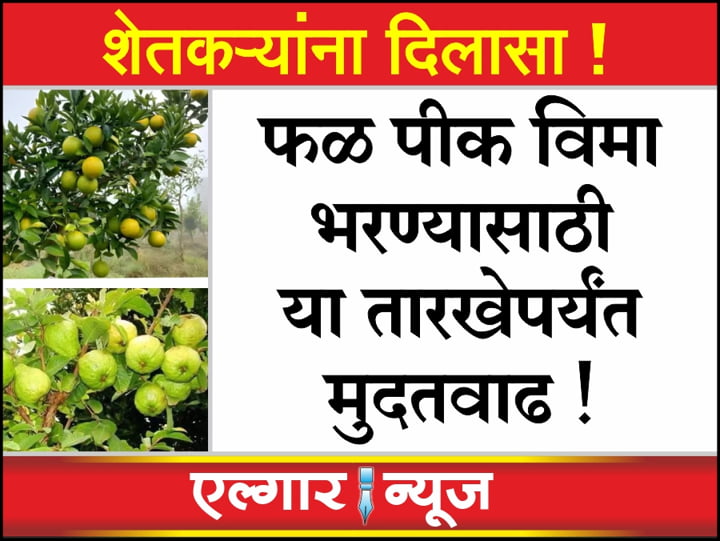 Extension of deadline for farmers to pay fruit crop insurance