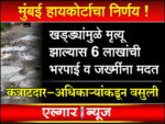 Compensation of Rs 6 lakh in case of death due to potholes